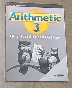 Abeka Arithmetic 3 Sixth Edition Teacher Test & Speed Drill Key - Picture 1 of 4