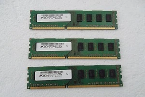 Micron 6GB (3x 2GB) PC3-8500U Memory Optiplex 990 790 9010  730X MT8JTF25664AZ - Picture 1 of 9