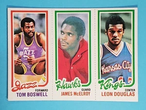 1980-81 Topps #85 Leon Douglas#27 James McElroy #238 Tom Boswell 🏀 - Picture 1 of 2