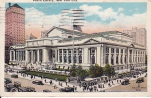 antica cartolina, biblioteca pubblica New York 1926 //24 - Foto 1 di 2