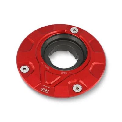 CNC Racing red fuel tank cap flange Gear Ducati 1198SP 2011 Foto 1 de 4