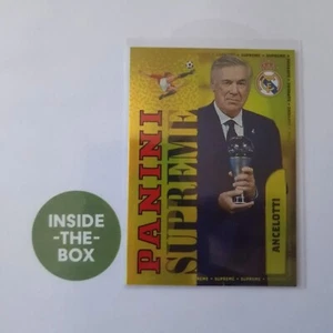Ancelotti Real Panini Club 2024 25 Madrid Carlo Inserto Supremo - Foto 1 di 1