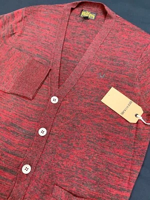 Suéter cárdigan True Religion Space Dye 100 % lana manga larga abotonada Foto 1 de 4