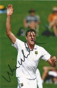 SOUTH AFRICA* MORNE MORKEL SIGNED 6x4 TEST ACTION PHOTO+COA - Picture 1 of 1