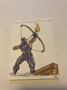 2016 Marvel Masterpieces Sketch Card Hawkeye - Tom 15 - Picture 1 of 3