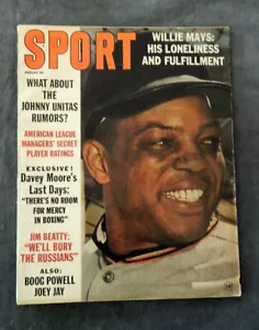 August 1963 Sport Magazine Newsstand Edition Willie Mays San Francisco Giants - Picture 1 of 2