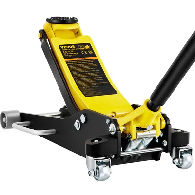 VEVOR 3T Aluminium Low Profile Hydraulic Floor Jack Trolley Quick Lift Dual Pump - image 1 of 4