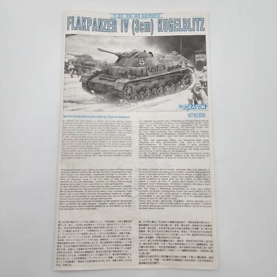 Dragon 1/35 Flakpanzer IV (3cm) Kugelblitz 6040 Parts Instructions Directions - Image 1 of 2