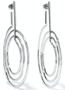 New Jennifer Fisher x Off White Virgil Abloh Spiral Hoop Silver Earrings $750