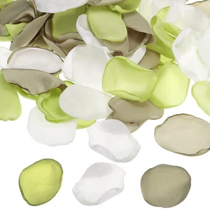 200 Pcs Silk Rose Petals, Artificial Flower Fake Rose Petals Light Green Mixed - Picture 1 of 7