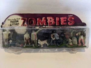 Flesh Eating Glow in The Dark  Zombies Play Box Set Figures  By Accoutrements - Picture 1 of 2