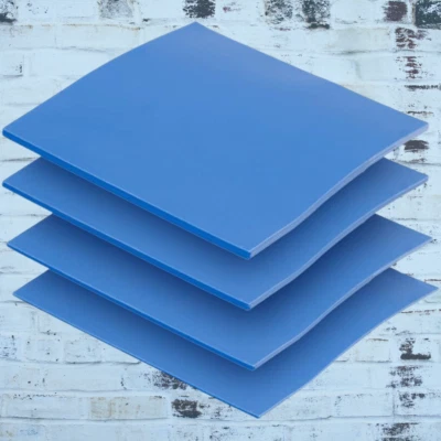 Blue100mmx100mmx1mm GPU CPU Disipador de calor Almohadilla de silicona conductora térmica fría 4 piezas Foto 1 de 4