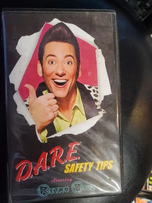 D.A.R.E. Safety Tips starring retro bill VHS VINTAGE classic TAPE - Image 1 of 3