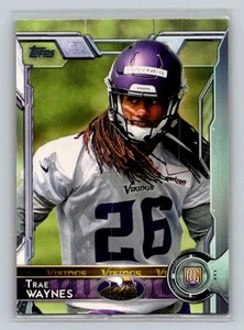 2015 Topps Rookie RC #421 Trae Waynes Minnesota Vikings Football Card - Picture 1 of 2