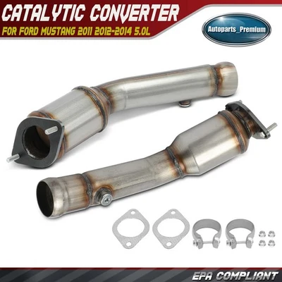 2x Convertidor catalítico lado conductor y pasajero para Ford Mustang 2011-2014 5,0 L Foto 1 de 4