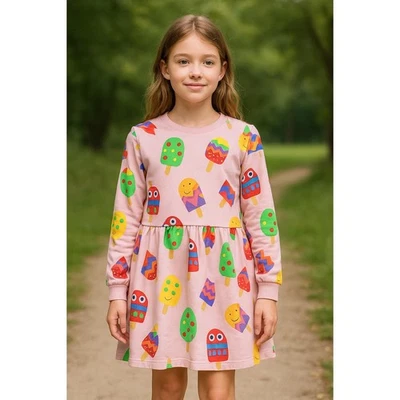 Vestido Jersey Stella McCartney Niños Estampado Helado Talla 10Y Algodón Multicolor Foto 1 de 4