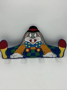 Vtg 1996 Bugs Bunny Wooden Coat Hook Rack Wall Hanger Official Warner Brothers - Picture 1 of 13