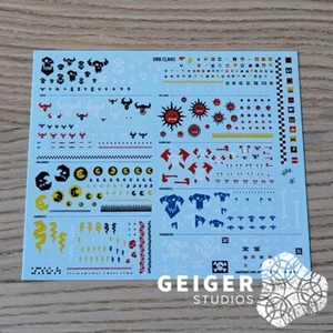 WARHAMMER 40K Ork Clans Transfer Sheet Water Slide Decals - Foto 1 di 1