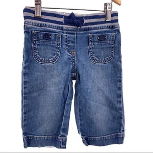 Mini Boden drawstring elastic waist wide leg jean 4 year - Picture 1 of 4