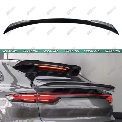 For Porsche Cayenne Coupe 2020-2023 Carbon Fiber Rear Trunk Spoiler Wing Bodykit - Image 1 of 4