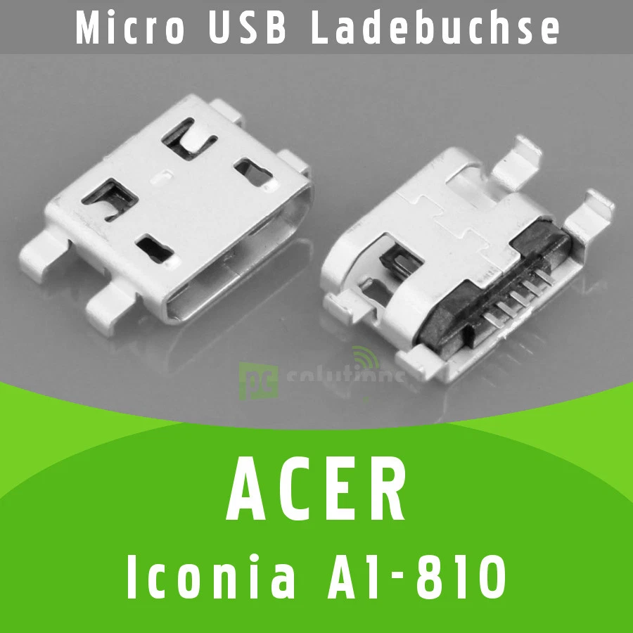 ✅ Acer Iconia A1-810 Micro USB DC Buchse Ladebuchse Strombuchse Port Connector - Bild 1 von 1