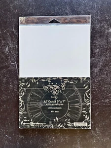 Graphic45 IVORY 5" x 7" A7 CARD & ENVELOPE SET scrapbooking 6 card 6 envelope - Imagen 1 de 3