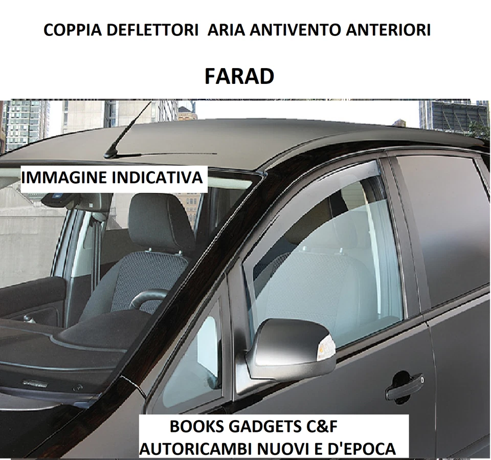 Deflettori aria FIAT PANDA Jolly Hobby 1986 2003 finestrini Anteriori Antiturbo