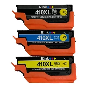 410xl ink cartridges EzInk (3-Pack) Black, Cyan, Yellow New Open Box - Picture 1 of 9