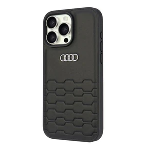Étui pour Téléphone Portable IPHONE 16 Pro Max Audi Simili Cuir Noir Logo Métal - Photo 1 sur 8