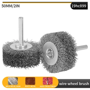 2" Stainless Steel Wire Wheel Brush for Die Grinder Drill Rotary Tools 1/4"Shank - Picture 1 of 7