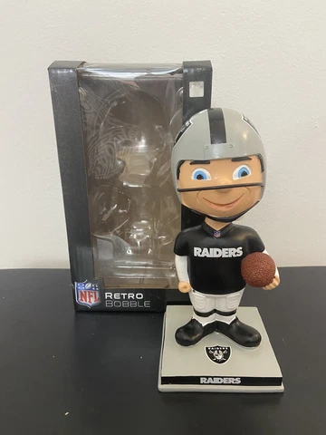 NIB Las Vegas / Oakland Raiders Vintage Retro Player Classic Bobblehead Cover