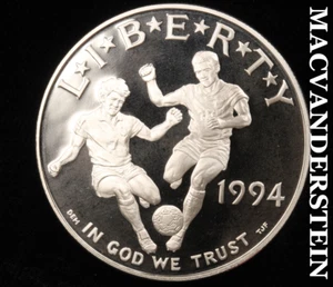 1994-S The World Cup Commemorative Silver Dollar - Choice Gem Proof #Y4803 - Picture 1 of 2
