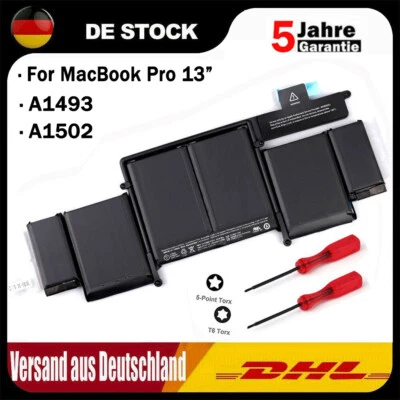 OEM A1493 A1582 Akku für MacBook Pro 13" Retina A1502 Early 2015 2014 Late 2013 - Bild 1 von 4