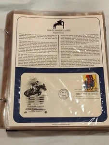 US Stamp PCS Panel FDC 1996 SUMMER GAMES Equestrian 100th Anniversary Georgia - Picture 1 of 2