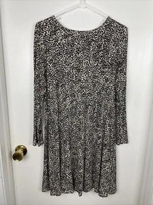 Old Navy Kleid Damen Größe Small Animal Print Langarm Viskose/Viskose Elasthan - Bild 1 von 7