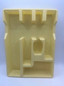 Vintage Yellow Silverware Tray Drawer Organizer Loma Industries - Bild 1 von 12