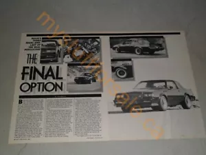 VARIOS BUICK GNX GRAN REGALO NACIONAL G.N.X. ANUNCIO/ARTÍCULOS COLOR BLANCO Y NEGRO - Imagen 1 de 85