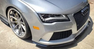 Sport line front bumper lower spoiler splitter lip for RS7 addon gloss - Picture 1 of 11