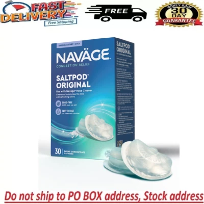 Sistema nasal Navage cápsulas de sal originales 30 cápsulas nuevas cápsulas de sal selladas Foto 1 de 4