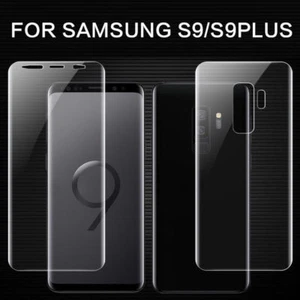 Samsung Galaxy S9 / S9 S10 Plus PET Soft Full Cover Front Back Protector Film - Picture 1 of 12