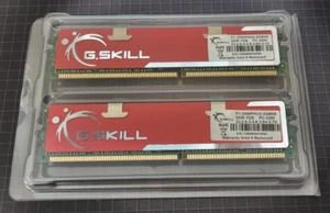 G.Skill 2GB (2x1GB) DDR F1-3200PHU2-2GBNS PC-3200 CL2.5-3-3-6 2.6V-2.7V - Picture 1 of 2