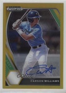 2021 Panini Prizm Draft Picks Gold Prizm Auto /10 Carson Williams #PDP28 Auto