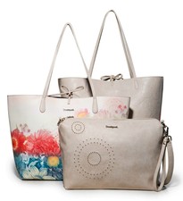 Desigual Bols Valkyria Neuf Capri Crudo, Sac Femmes Sac à Bandoulière