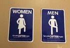 Captain Morgan Rum Men and Women  Bathroom Lavatory Decals Signs Free Shipping