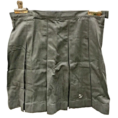 Lands' End School Uniform Girls Box Pleat Skirt Top of Knee Gray Size 12 - Image 1 of 4