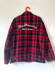 Levi’s Buffalo Check Jacket L-XL Rockabilly Chainstitch Made Italy LVC-ish 50’s - Picture 1 of 24