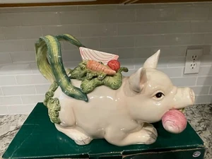 Fitz and Floyd French Market Teapot - Picture 1 of 12