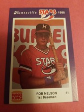 1985 Huntsville Stars Rob Nelson Burger King Promo Card #41