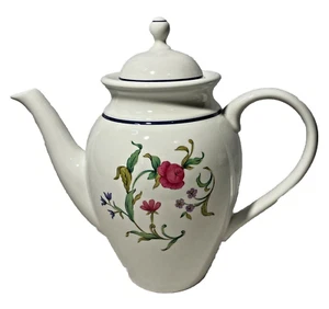 Lenox COFFEE POT & LID Casual Images ROSE GARDEN 1996 Discontinue PORCELAIN Pink - Picture 1 of 8