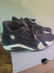 Größe 9,5 - Air Jordan 14 Retro Black White - Bild 1 von 16